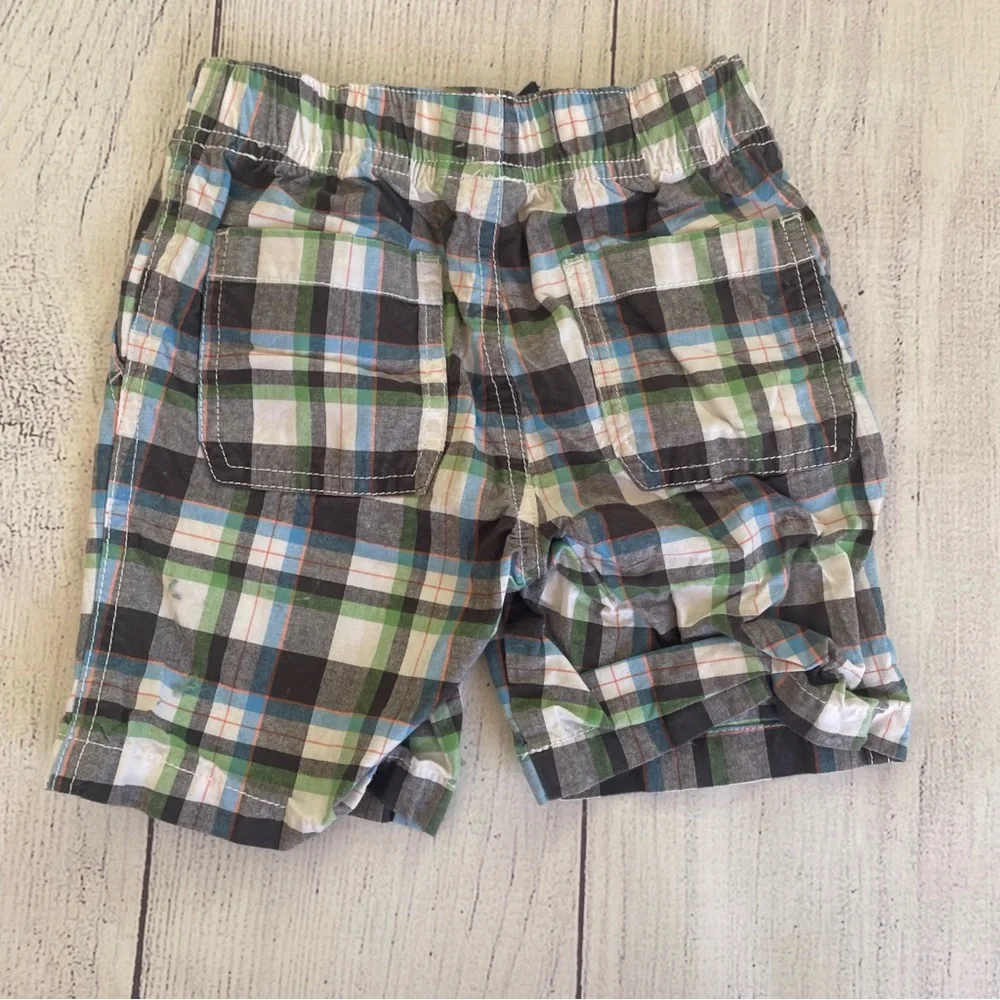 Gymboree Blue and Green Plaid Shorts Size 2T